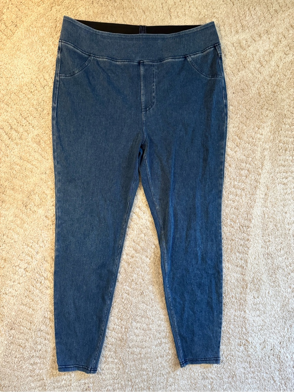Halara Flex High Waisted pocket pull on denim leggings (jeggings). Size XL. NWOT